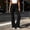 Black, variant on LVHAOGJOB Womens Yoga Pants Elastic Waisted Leggings Full Length Stretchy Gym with Pockets Pants for Juniors Solid