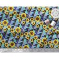 thumbnail image 3 of Soimoi Poly Georgette Fabric Check,Dot & Sunflower Flower Fabric Prints by Yard 42 Inch Wide, 3 of 3