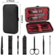 thumbnail image 2 of Nail Clipper Manicure Set, 7 In 1 Stainless Steel Professional Pedicure Kit Nail Scissors Grooming Kit with Black PU Leather Case, 2 of 4