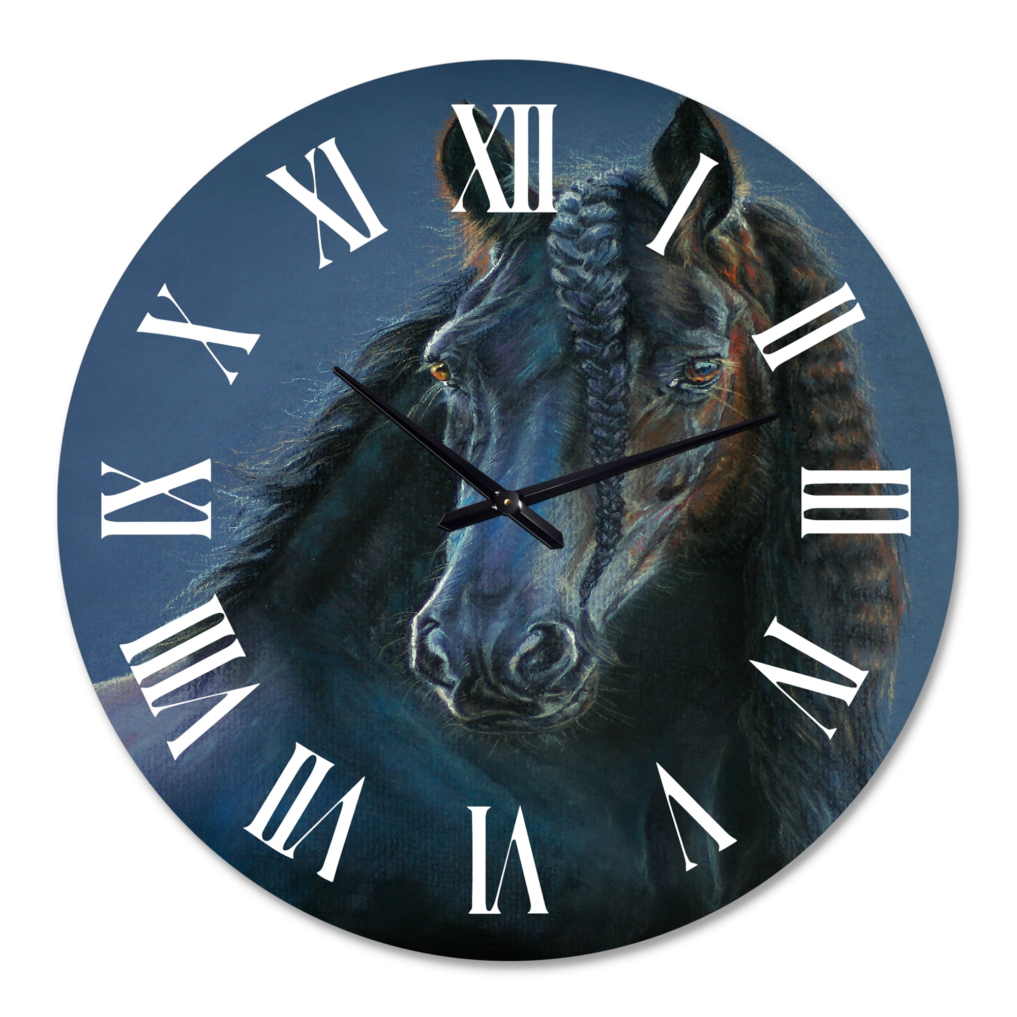 Designart 1 in Farmhouse Wall Clock