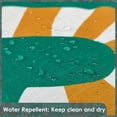 thumbnail image 3 of Green Christmas Shower Curtain,Cute Xmas Tree and Gift Box Pattern with Pop Tassels,Slub Textured Fabric Bathroom Curtain,Water Repellent,72"×72", 3 of 6