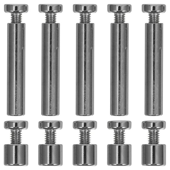 5 Sets Sturdy Sign Standoffs Replacement Screws for Picture and Advertising Wall Fixings