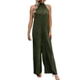 thumbnail image 2 of SEMPAI Women Ladies Summer Printing Sleeveless Loose Long Playsuits Rompers Jumpsuit Up to 65% off, 2 of 5