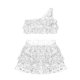 thumbnail image 5 of Conjunto de dos piezas de falda y top informal de verano para niña, de poliéster, con colores sólidos, 5 of 6