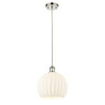 thumbnail image 3 of Innovations Lighting - White Venetian - 1 Light Cord Hung Mini Pendant In Modern, 3 of 7