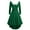 Green, variant on comerut A-Line White Furry Neck Festive Party Dress Double-Sided V-Neck Belt Decor Christmas Dress Festival Costume