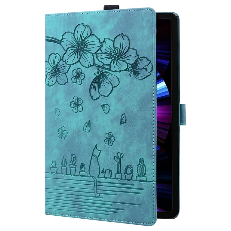 Case For Amazon Fire HD 7 2019/2017/2015, Classic PU Leather Folio Kickstand Magnetic Closure Slim Fit Cover For Amazon Fire HD 7 2019/ 2017/2015 With Auto Wake/Sleep Function Embossing - Purple