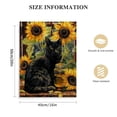 thumbnail image 2 of Acheng Sunflower Wall Decor Vintage Sunflower Canvas Wall Art Black Cat Decor Print Artwork Cat Paintings Poster Aesthetic Room Decor for Bathroom Living Room Bedroom Framed 16x20 in, 2 of 5