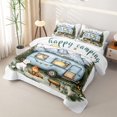 thumbnail image 3 of Catabedysis Watercolor Camping Twin Quilt Set,Cute Dog Camper Print Twin Coverlet Set For Boys,Multicolor,3Pcs, 3 of 7
