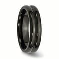 thumbnail image 4 of Titanium Black Ti Domed 6mm polished Band, 4 of 10