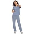 thumbnail image 1 of Set exfoliante COZYFIT de uniforme médico para mujer Rock Grey XS, 1 of 7