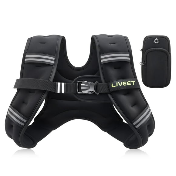 Chaleco pesado Liveet con correas ajustables reflectantes de 2,5 kg