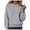 Gray, variant on vigerkar Sweaters for Women Solid Color Hooded Sweater Lightweight Pullover Fall Winter Tops (Orange, L)