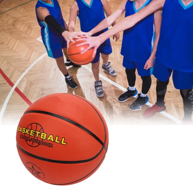 Game Basketball, High Temperature Basketball Rubber Brown For Indoor