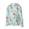 thumbnail image 2 of Kdxio Rabbit Is Eating Carrots Print Women Men Sun Protection UPF 50+ Jackets Zip Up Long Sleeve Hoodie Hiking Lightweight with Pockets, 2 of 8