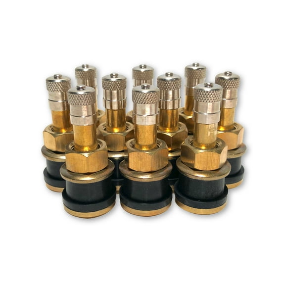Ten TR501 Straight Brass Clamp in Tubeless 1.5-inch Truck or Bus Valve Stems by TYK Industries
