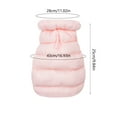 thumbnail image 3 of Chaqueta de invierno para perro Abrigo pequeño de dos patas - Chaleco acolchado de algodón, impermeable para el agua - Ropa para mascotas, azul rosado negro, tallas M L XL, cálido para exteriores, 3 of 6