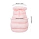thumbnail image 3 of Chaleco acolchado acolchado de dos piernas para perros, abrigo abrigo impermeable para perros pequeños, tela negra azul rosado, tallas M L XL, cierre de cremallera, para exteriores en clima frío, 3 of 6