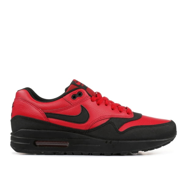 Nike Air Max 1 LTR Premium Men's Shoes Gym Red/Black Rouge Gym/Noir 705282-600