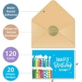 thumbnail image 2 of 120 Happy Birthday Cards with Envelopes, Birthday Cards Bulk with Short    Message Inside, 20 Unique Designs, 4x6 inches, Birthday Cards Assortment for Business and Personal，Cards, 2 of 5