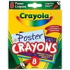Crayola Poster Crayons, 8-Color Set