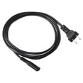 thumbnail image 2 of Cable de energía SatelliteSale 18AWG 2-PRONG PVC Negro 6 pies, 2 of 5