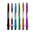 thumbnail image 1 of varillas de dardos delicadamente talladas, profesionales, de metal, accesorios para dardos, vástagos de aleación (negro, rojo, azul, verde, morado y dorado)., 1 of 7