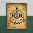 thumbnail image 4 of Ojo de Horus, pentagrama, diosa espiral, pintura en lienzo, Wicca, Rueda del Año, arte de pared, encanto de bruja, Póster Artístico impreso, decoración del hogar, 4 of 4