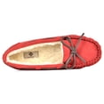 thumbnail image 3 of Dream Pairs Women's Fashion Comfort Moccasin Faux Fur Suede Slippers Slip On Comfort Slippers Shoes Shozie-01 Red Size 11, 3 of 6