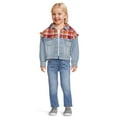 thumbnail image 2 of Wonder Nation Toddler Girl Denim Jacket, Sizes 12M-5T, 2 of 5
