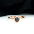 thumbnail image 2 of Rosec Jewels Natural Black Onyx Solitaire Ring for Women - AAA Grade - December Birthstone Ring, 10K Rose Gold, US 11.50, 2 of 8