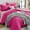 Hot Pink & Baby Pink, variant on Red & Black Twin Comforter Set - 5-Piece All Season Bed in a Bag Twin, Ultra Soft Burgundy Bedding Set with Comforter, Flat Sheet, Fitted Sheet, Pillowcases, Pillow Shams, Burgundy Red & Black