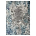 Luxe Weavers Euston Collection Abstract Area Rug 7680 Dark Blue, Light Blue 5x7