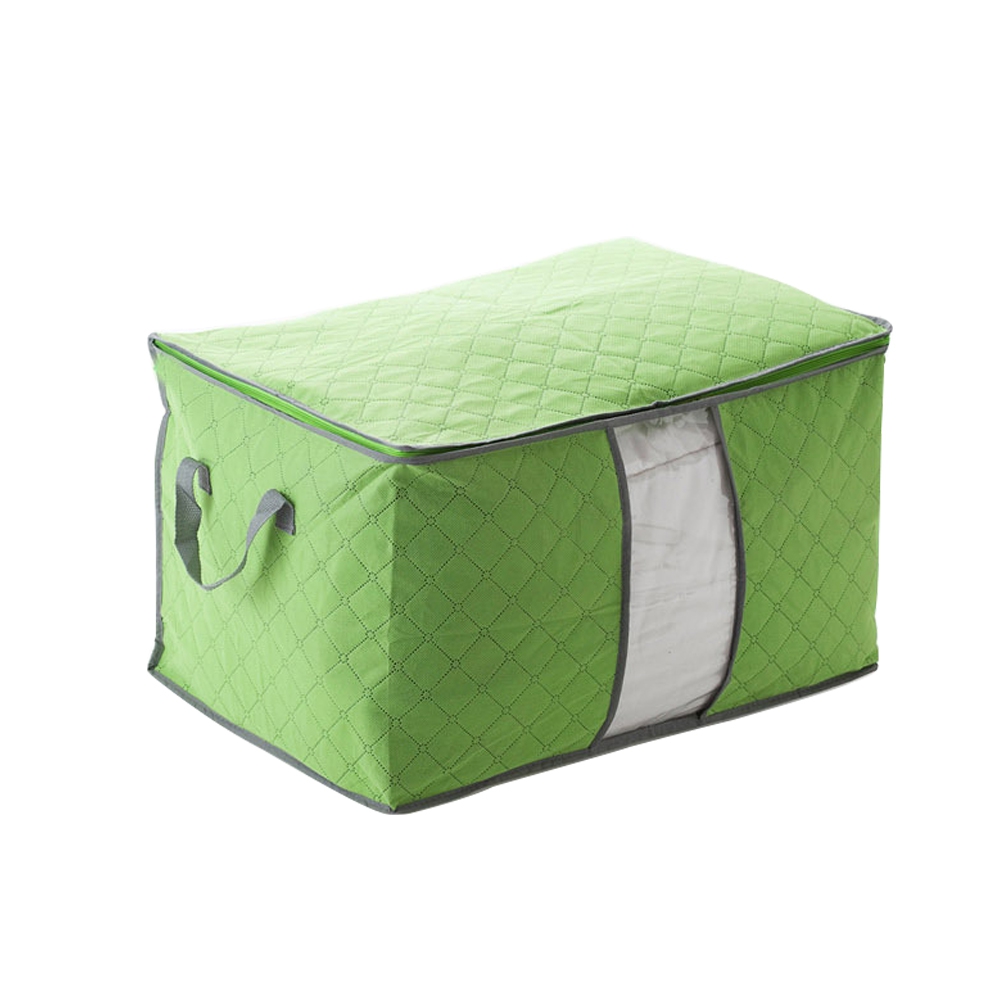 Home Wardrobe Stackable Clothes Quilt Bedding Organizer Folding Storage