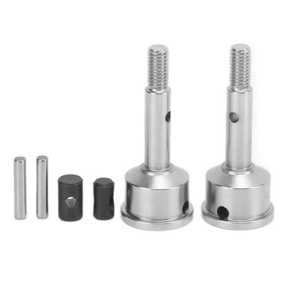 MAYUJIAA 2pcs RC Wheel Axle Steel Drive Shaft Cup Replacement with Pole and Axle Pin for TRAXXAS UDR 1/7 RC CarSilver HW313-84327