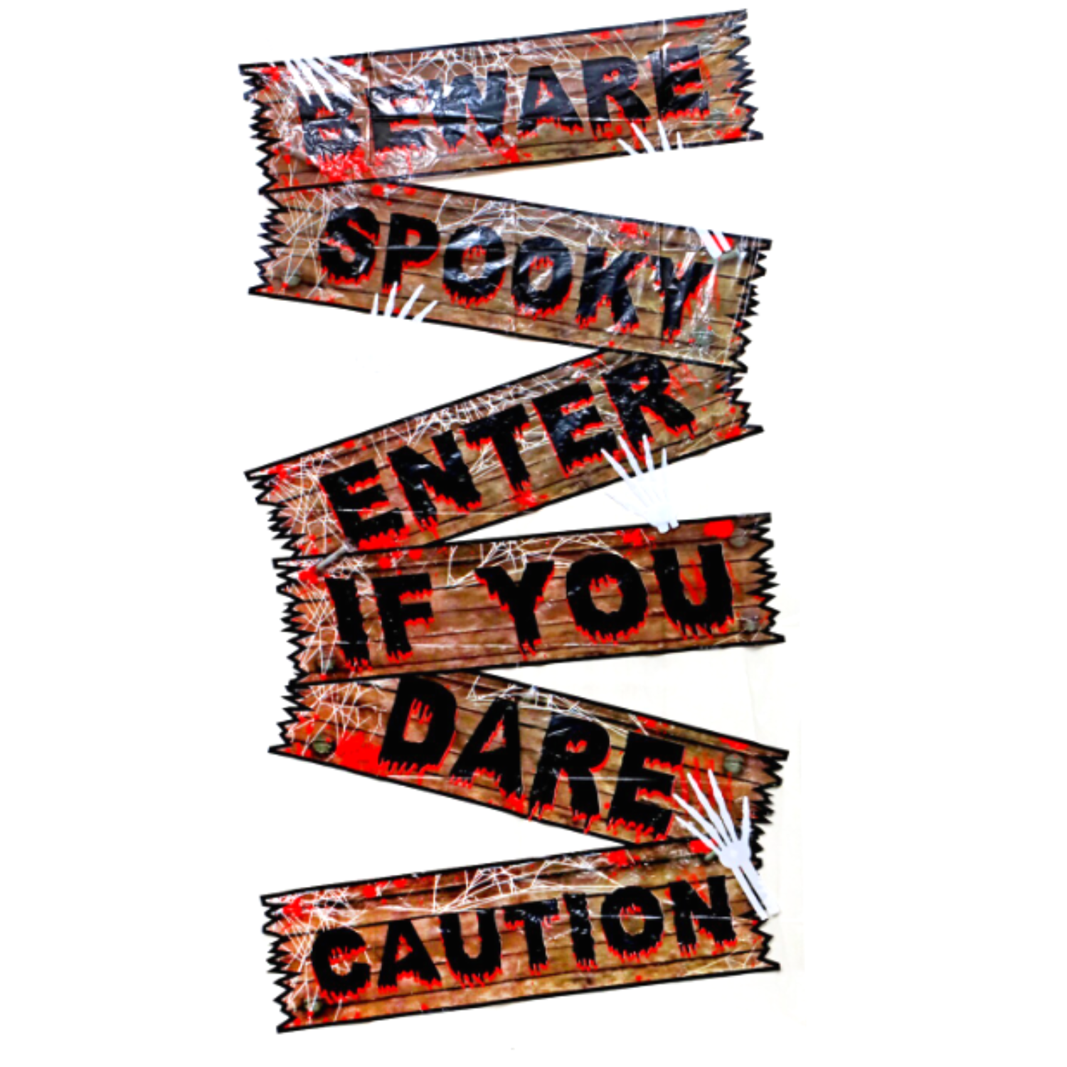 Halloween Inspired Door Cover with Skeleton Hand Scary Creepy Decor for