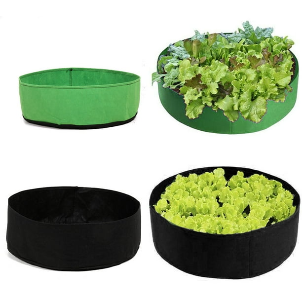 Fabric Raised Garden Bed Large Round Plant Grow Bags Boxes Vegetable Planter Planting For Growing Herb Flower Black Green Com - How To Clean Garden Grow Bags Fabric Raised Garden Bed Large Round Plant Grow Bags Boxes Vegetable Planter Planting For Growing Herb Flower Black Green Com - How To Clean Garden Grow Bags