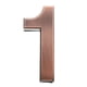 thumbnail image 2 of Números de puerta autoadhesivos de cobre y plástico ABS, del 0 al 9, para dirección de casa Numero 1, 2 of 7