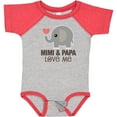 thumbnail image 3 of Inktastic Mimi and Papa Love Me Elephant Boys or Girls Baby Bodysuit, 3 of 5