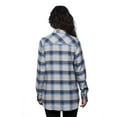 thumbnail image 3 of Burnside Ladies' Plaid Boyfriend Flannel Shirt - B5210, 3 of 4