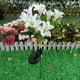 thumbnail image 4 of Lámpara Solar de Jardín con Forma de Lirio Artificial de 7 Cabezas, Ideal para Exteriores. Fabricada En Plástico Blanco de 71 Cm (28 Pulgadas), Resistente Al Agua (Ip65) - 1 Unidad., 4 of 7