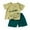 Z16-Army Green, variant on Little Boys' 2 Piece Outfits Short Sleeve Dinosaur Print Summer Shirt And Casual Shorts Childrens Beach Back to School Clothes Size 5-6T