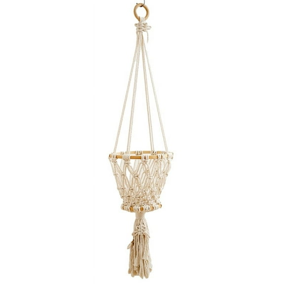 ROZYARD Big Macrame Hanging Planter Hanging Pot Plant Pot Macrame Plant Hangers Air Plant Holder Plant Hanging Decoration