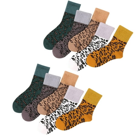 

5 Pair Women Warm Thick Casual Autumn Winter Socks Cozy High Tube Stocking