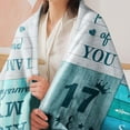 thumbnail image 3 of 17th Birthday Gifts for Girls , 17 Year Old Girls Gifts Ideas, 17th Birthday Blanket for Girls, 17th Birthday Decorations for Girls, Gifts for 17 Year Old Girl, 17th Birthday Blanket 60‘‘x50‘‘, 3 of 6