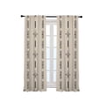 thumbnail image 3 of 3S Brother's Home Décor Curtains BOHO Design Set of 2 Panels Velvet Look Hanging Back Tap and Rod Pocket Décor Nursery Room Bedroom Kitchen Window - Made in Turkey 37Ecru (52"Wx108"L), 3 of 6