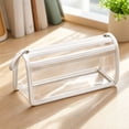 thumbnail image 6 of Large Capacity Pencil Case, Pencil Pouch with Double Zipper for Office Supplies, Stationery Organizer Case, Oxford Cloth Pencil Bag for Students, White, 6 of 6