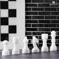thumbnail image 3 of Radicaln Marble Chess Set 12 Inch Board for Adults and Teens – White and Black Luxury Game with 32 Handmade Pieces – Gift Decorative Chessboard Set, 3 of 7