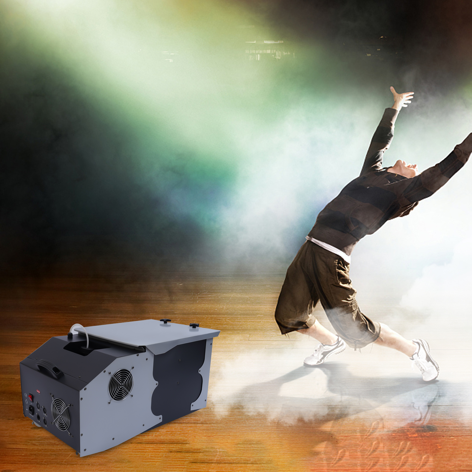 1 PCS Grey  Low-Lying Fog Machine,76*40.5*38cm/29.92*15.94*14.96inch, Voltage: 110V, Power: 1500W