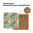 thumbnail image 4 of Xecao Watercolor Blooming Cactus for MDF Cork Coaster 4 Pcs,Drink Coasters,Suit for House Warming Gifts New Home ,Coffee Table Decor-Square, 4 of 7